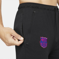 Nike FC Barcelone Travel Fleece Pantalon d'Entraînement 2021-2022 Noir Rose Bleu