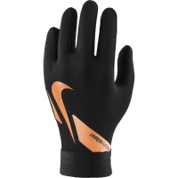 Gants Nike Academy Hyperwarm pour enfants, noir et orange