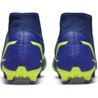 Nike Mercurial Superfly 8 Academy Gazon Naturel Gazon Artificiel Chaussures de Foot (MG) Bleu Violet Jaune Noir