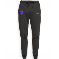 Nike FC Barcelone Travel Fleece Pantalon d'Entraînement 2021-2022 Enfants Noir Rose Bleu