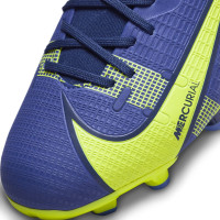 Nike Mercurial Superfly 8 Academy Gazon Naturel Gazon Artificiel Chaussures de Foot (MG) Enfants Bleu Violet Jaune Noir