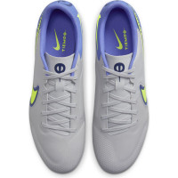 Nike Tiempo Legend 9 Academy Gazon Naturel Gazon Artificiel Chaussures de Foot (MG) Gris Jaune Mauve
