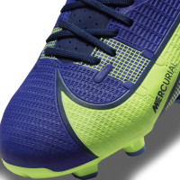 Nike Mercurial Vapor 14 Academy Gazon Naturel Gazon Artificiel Chaussures de Foot (MG) Bleu Violet Jaune Noir