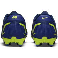 Nike Mercurial Vapor 14 Academy Gazon Naturel Gazon Artificiel Chaussures de Foot (MG) Enfants Bleu Violet Jaune Noir