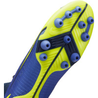 Nike Mercurial Superfly 8 Elite Gazon Artificiel Chaussures de Foot (AG) Bleu Jaune Noir