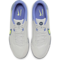 Nike Tiempo Legend 9 Academy Chaussures de Foot en Salle (IN) Gris Jaune Mauve