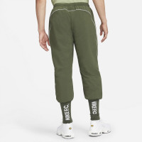 Pantalon d'entraînement Nike F.C. à revers tissé vert foncé blanc