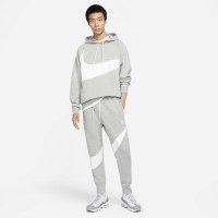 Nike Sportswear Tech Fleece Pantalon Jogging Swoosh Gris Blanc