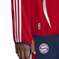 adidas Bayern Munich Veste d'Entraînement Tissée 2021-2022 Rouge Bleu Foncé