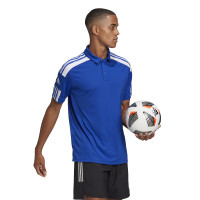 adidas Squadra 21 Polo Blauw Wit