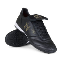 Chaussures de football Cruyff Retro Turf (TF) noires dorées