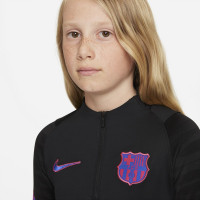Nike FC Barcelone Strike Drill Haut d'Entraînement 2021-2022 Enfants Noir Rose Bleu