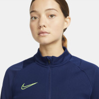 Nike Academy 21 Drill Haut d'Entraînement Femmes Bleu Jaune