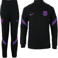 Nike FC Barcelona Strike Full-Zip Trainingspak 2021-2022 Kids Zwart Roze Blauw