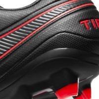 Nike Tiempo LEGEND 8 PRO GRAS VOETBALSCHOENEN (FG) Zwart Zwart Donkergrijs