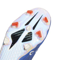 adidas X Speedflow+ Terrain sec Chaussures de Foot (FG) Bleu Blanc Rouge