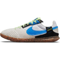 Nike Street Gato Chaussures de Foot Street (TF) Enfants Blanc Bleu Noir Lime