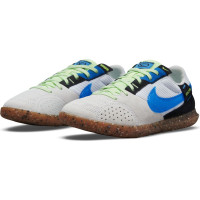 Nike Street Gato Straatvoetbalschoenen (TF) Kids Wit Blauw Zwart Lime
