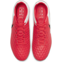 Nike Tiempo Legend 8 Pro Gras Voetbalschoenen (FG) Roze Wit Zwart