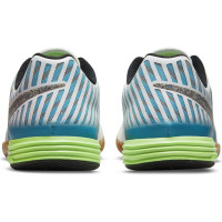 Nike LunarGato II Chaussures de Foot en salle (IN) Blanc Bleu Clair Lime Noir