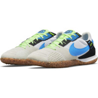 Nike Street Gato Chaussures de Foot Street (TF) Blanc Bleu Noir Lime