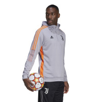adidas Juventus Track Sweat à Capuche Hoodie 2021-2022 Gris Orange