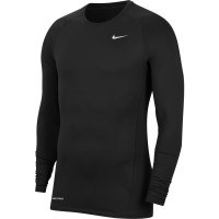 Nike Pro Warm Ondershirt Lange Mouwen Zwart