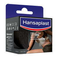 Bande de kinésiologie Hansaplast Noir 5 cm x 5 m