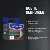 Hansaplast Stevige Sporttape 3,8cm x 10m - Wit