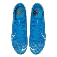 Nike Mercurial Vapor 13 Elite Ijzeren Nop Voetbalschoenen (SG-Pro) AC Blauw Wit Donkerblauw