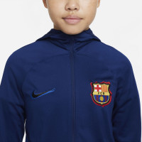 Nike FC Barcelone Strike Hooded Survêtement 2021-2022 Enfants Bleu Foncé