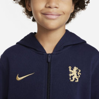 Nike Chelsea Veste 2021-2022 Enfants Bleu Foncé Or