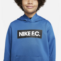 Nike F.C. Libero Sweat à Capuche Hoodie Enfants Bleu Noir