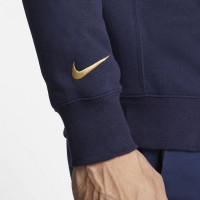 Nike Chelsea Crew Sweater 2021-2022 Donkerblauw Goud