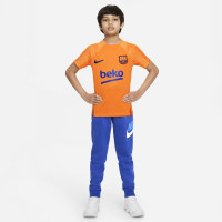 Nike FC Barcelone Strike Maillot d'Entraînement 2021-2022 Enfants Orange Bleu Foncé