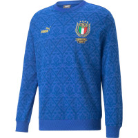 PUMA Italie Graphic Winner Crew Sweater Sweat Bleu
