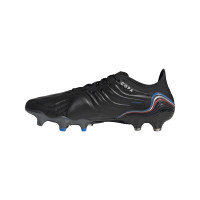 adidas Copa Sense.1 Gazon Naturel Chaussures de Foot (FG) Noir Blanc Bleu