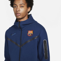 Nike FC Barcelona Tech Fleece Vest 2021-2022 Donkerblauw Zwart