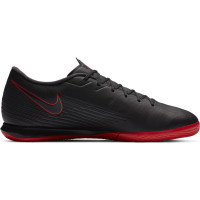 Nike Mercurial Vapor 13 Academy Zaalvoetbalschoenen (IC) Zwart Rood