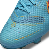 Nike Mercurial Superfly 8 Elite Gras Voetbalschoenen (FG) Blauw Oranje