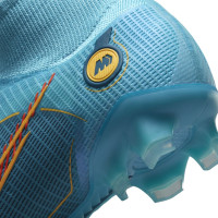 Nike Mercurial Superfly 8 Elite Gras Chaussures de Foot (FG) Bleu Orange