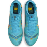 Nike Mercurial Superfly 8 Pro Gazon Naturel Chaussures de Foot (FG) Bleu Orange