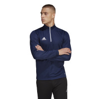 adidas Entrada 22 Haut d'Entraînement 1/4-Zip Bleu Foncé Blanc