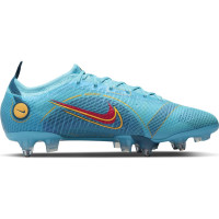 Nike Mercurial Vapor 14 Elite Crampons Vissés Chaussures de Foot (SG) Anti-Clog Bleu Orange