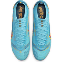 Nike Mercurial Vapor 14 Elite Crampons Vissés Chaussures de Foot (SG) Anti-Clog Bleu Orange