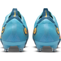 Nike Mercurial Vapor 14 Elite Crampons Vissés Chaussures de Foot (SG) Anti-Clog Bleu Orange