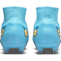 Nike Mercurial Superfly 8 Elite Crampons Vissés Chaussures de Foot (SG) Anti-Clog Bleu Orange