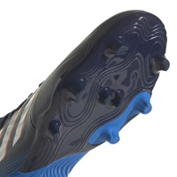 adidas Copa Sense.3 Gazon Naturel Chaussures de Foot (MG) Bleu Foncé Blanc