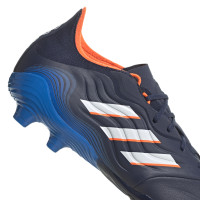 adidas Copa Sense.2 Gazon Naturel Chaussures de Foot (FG) Bleu Foncé Blanc
