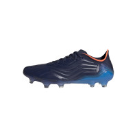 adidas Copa Sense.1 Gazon Naturel Chaussures de Foot (FG) Bleu Foncé Blanc